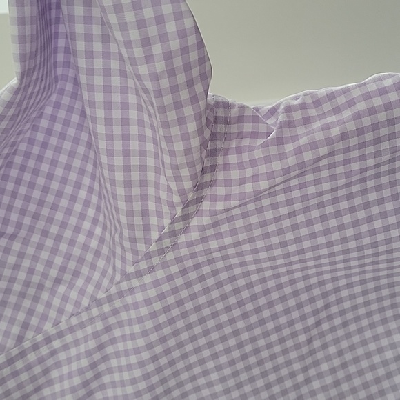 Brooks Brothers Lavender Gingham Checkered Dress Shirt SZ 8 - Picture 12 of 12